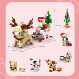 Maxbell Mini Building Set with LED Light 2023 for New Year Present Party Favors Kids