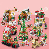 Maxbell Mini Building Set with LED Light 2023 for New Year Present Party Favors Kids