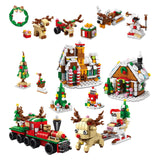 Maxbell Mini Building Set with LED Light 2023 for New Year Present Party Favors Kids