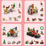Maxbell Mini Building Set with LED Light 2023 for New Year Present Party Favors Kids