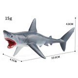 Maxbell Mini Sea Animal Figures Toy Small Kids Toys for Party Favors Holiday Present Gray