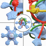 Maxbell Baby Chew Toy Baby Busy Ball for Tactile Training Coordination Concentration blue