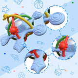 Maxbell Baby Chew Toy Baby Busy Ball for Tactile Training Coordination Concentration blue