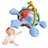 Maxbell Baby Chew Toy Baby Busy Ball for Tactile Training Coordination Concentration blue