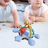 Maxbell Baby Chew Toy Baby Busy Ball for Tactile Training Coordination Concentration blue