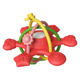 Maxbell Baby Chew Toy Baby Busy Ball for Tactile Training Coordination Concentration red
