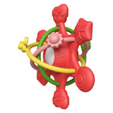 Maxbell Baby Chew Toy Baby Busy Ball for Tactile Training Coordination Concentration red