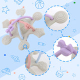 Maxbell Baby Chew Toy Baby Busy Ball for Tactile Training Coordination Concentration Khaki