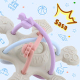 Maxbell Baby Chew Toy Baby Busy Ball for Tactile Training Coordination Concentration Khaki