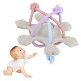 Maxbell Baby Chew Toy Baby Busy Ball for Tactile Training Coordination Concentration Khaki