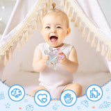 Maxbell Baby Chew Toy Baby Busy Ball for Tactile Training Coordination Concentration Khaki