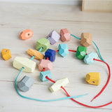 Maxbell Wooden Stacking Stones Balance Stones for Birthday Gift Age 3 4 5 6 Children
