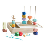 Maxbell Wooden Stacking Stones Balance Stones for Birthday Gift Age 3 4 5 6 Children