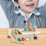 Maxbell Wooden Stacking Stones Balance Stones for Birthday Gift Age 3 4 5 6 Children