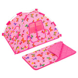 Maxbell 18 inch Girl Dolls Camping Tent Set Doll Accessories for Girls Kids Children Style D