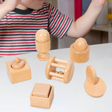 Maxbell 6Pcs Wooden Baby Toys Preschool for Festival Gift Thanks Giving Day New Year