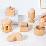 Maxbell 6Pcs Wooden Baby Toys Preschool for Festival Gift Thanks Giving Day New Year