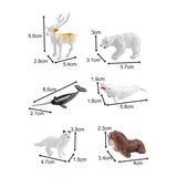 Maxbell 12x Arctic Animal Toys Development Playset for Holiday Kindergarten Festivals