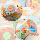 Maxbell Kids Toys Play Workbench Set Wood Wrench Toy Tool Set for Children Babies