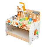 Maxbell Kids Toys Play Workbench Set Wood Wrench Toy Tool Set for Children Babies