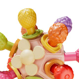 Maxbell Baby Teething Ball Baby Teething Toys for Girls Boys Toddlers Gifts Pink