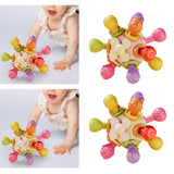 Maxbell Baby Teething Ball Baby Teething Toys for Girls Boys Toddlers Gifts Pink