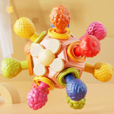 Maxbell Baby Teething Ball Baby Teething Toys for Girls Boys Toddlers Gifts Pink