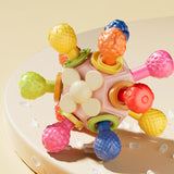 Maxbell Baby Teething Ball Baby Teething Toys for Girls Boys Toddlers Gifts Pink