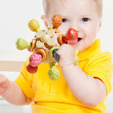 Maxbell Baby Teething Ball Baby Teething Toys for Girls Boys Toddlers Gifts Pink