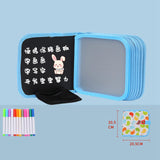 Maxbell Erasable Doodle Book Set Preschool Art Painting Toys for Travel Writing blue