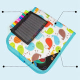 Maxbell Erasable Doodle Book Set Preschool Art Painting Toys for Travel Writing blue