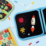 Maxbell Erasable Doodle Book Set Preschool Art Painting Toys for Travel Writing blue