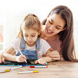 Maxbell Erasable Doodle Book Set Preschool Art Painting Toys for Travel Writing blue