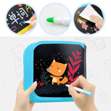 Maxbell Erasable Doodle Book Set Preschool Art Painting Toys for Travel Writing blue