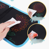 Maxbell Erasable Doodle Book Set Preschool Art Painting Toys for Travel Writing blue