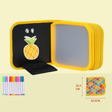 Maxbell Erasable Doodle Book Set Preschool Art Painting Toys for Travel Writing yellow
