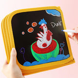Maxbell Erasable Doodle Book Set Preschool Art Painting Toys for Travel Writing yellow