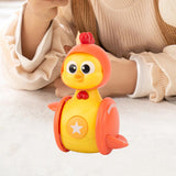 Maxbell Push Baby Toy Educational Ages 1 2 3 Year Old Sound Toy Cute Chicken Tumbler