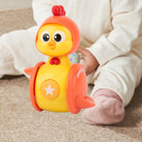 Maxbell Push Baby Toy Educational Ages 1 2 3 Year Old Sound Toy Cute Chicken Tumbler