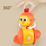 Maxbell Push Baby Toy Educational Ages 1 2 3 Year Old Sound Toy Cute Chicken Tumbler