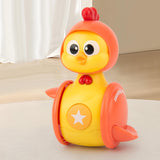 Maxbell Push Baby Toy Educational Ages 1 2 3 Year Old Sound Toy Cute Chicken Tumbler