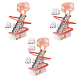 Maxbell Race Track Game Rabbit Set Rabbit Slide Stairs Indoor Toy for Birthday Gifts 3 rabbits