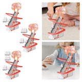 Maxbell Race Track Game Rabbit Set Rabbit Slide Stairs Indoor Toy for Birthday Gifts 3 rabbits