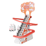 Maxbell Race Track Game Rabbit Set Rabbit Slide Stairs Indoor Toy for Birthday Gifts 3 rabbits