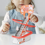 Maxbell Race Track Game Rabbit Set Rabbit Slide Stairs Indoor Toy for Birthday Gifts 6 rabbits