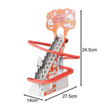 Maxbell Race Track Game Rabbit Set Rabbit Slide Stairs Indoor Toy for Birthday Gifts 9 rabbit