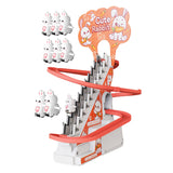 Maxbell Race Track Game Rabbit Set Rabbit Slide Stairs Indoor Toy for Birthday Gifts 9 rabbit