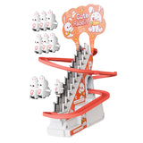Maxbell Race Track Game Rabbit Set Rabbit Slide Stairs Indoor Toy for Birthday Gifts 9 rabbit