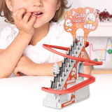 Maxbell Race Track Game Rabbit Set Rabbit Slide Stairs Indoor Toy for Birthday Gifts 9 rabbit