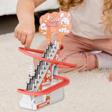 Maxbell Race Track Game Rabbit Set Rabbit Slide Stairs Indoor Toy for Birthday Gifts 9 rabbit